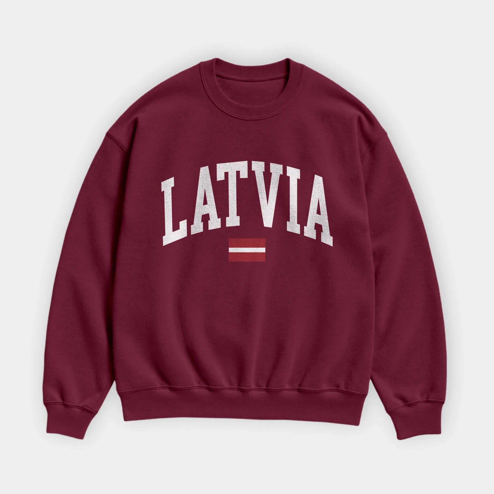 Latvia Collegiate Flag Sweatshirt