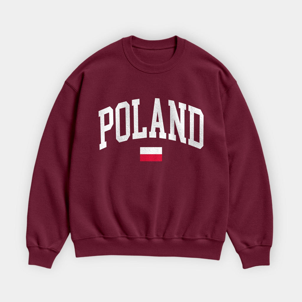 Poland Collegiate Flag Sweatshirt