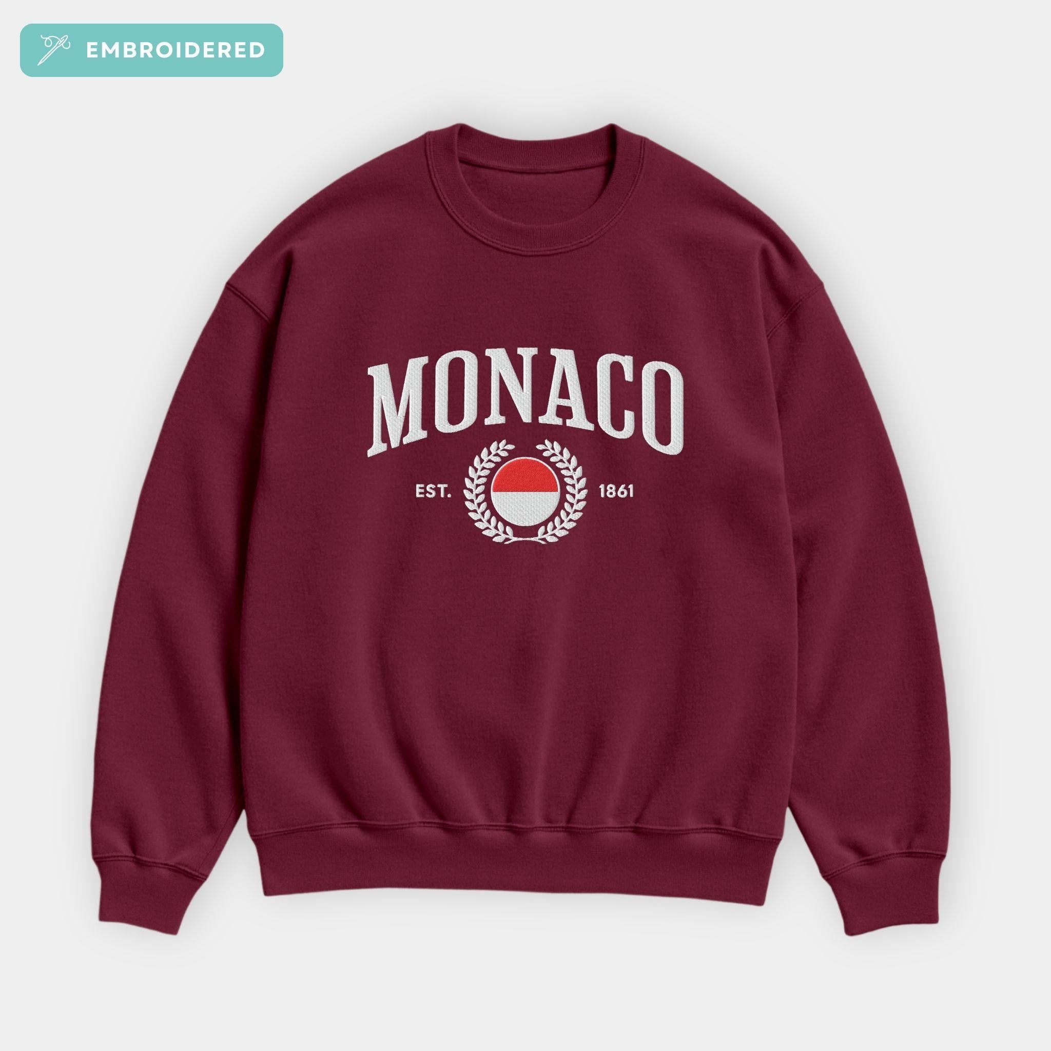 Monaco Crest Embroidered Sweatshirt