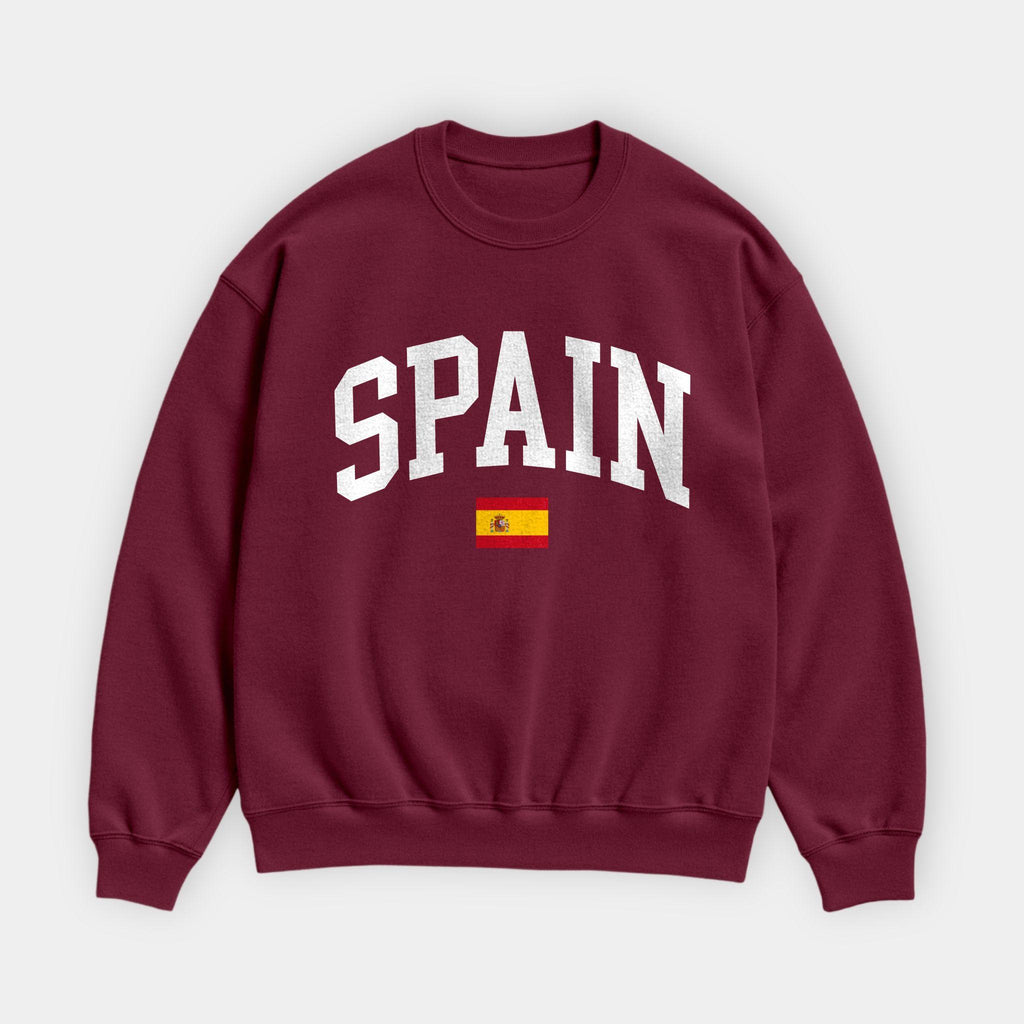 Spain Collegiate Flag Sweatshirt
