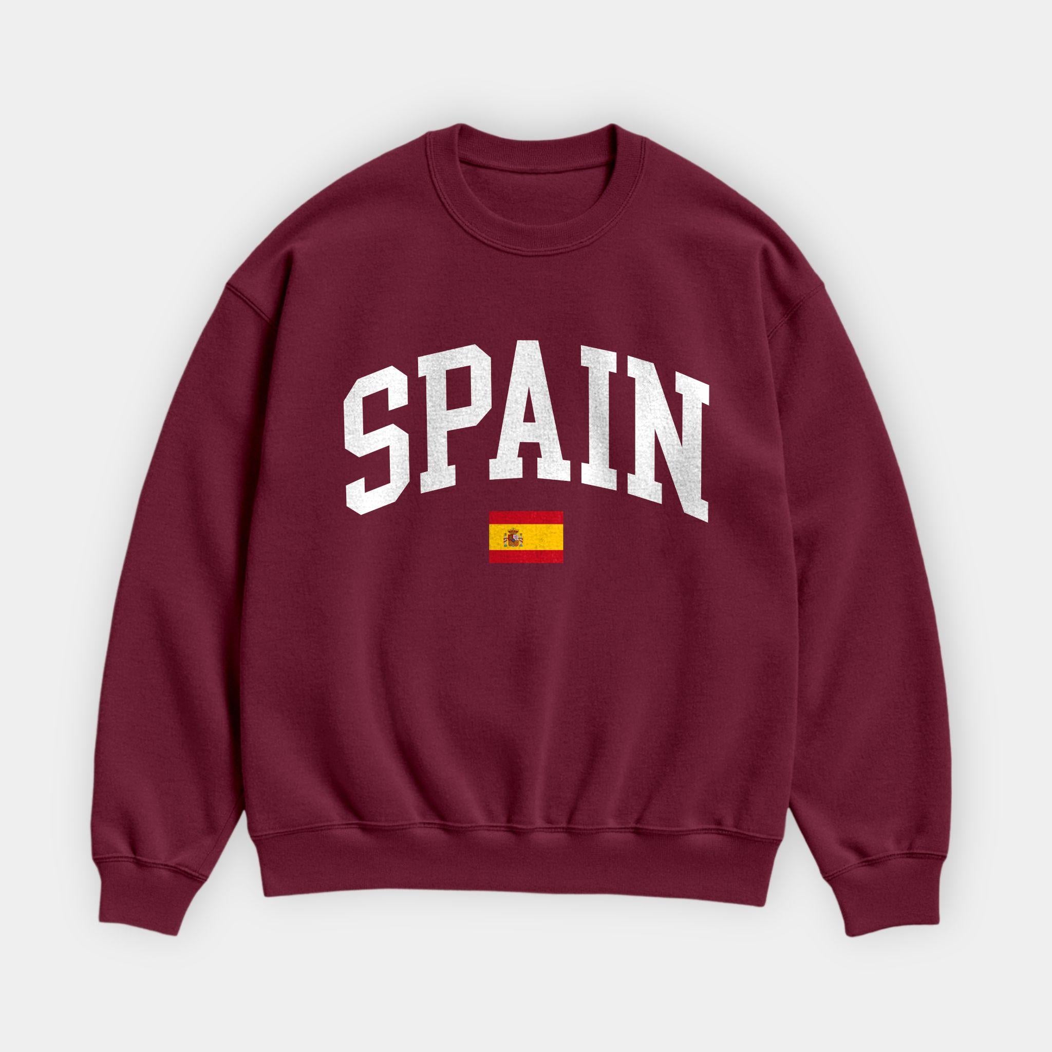 Spain Collegiate Flag Sweatshirt