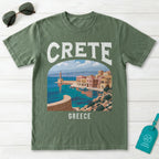 Crete Greece Vintage Travel Poster T-Shirt