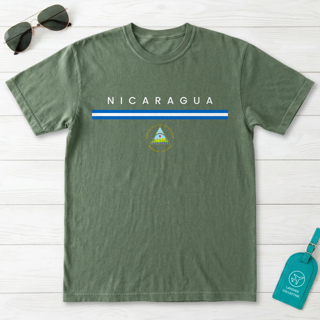 Nicaragua Flagline T-Shirt