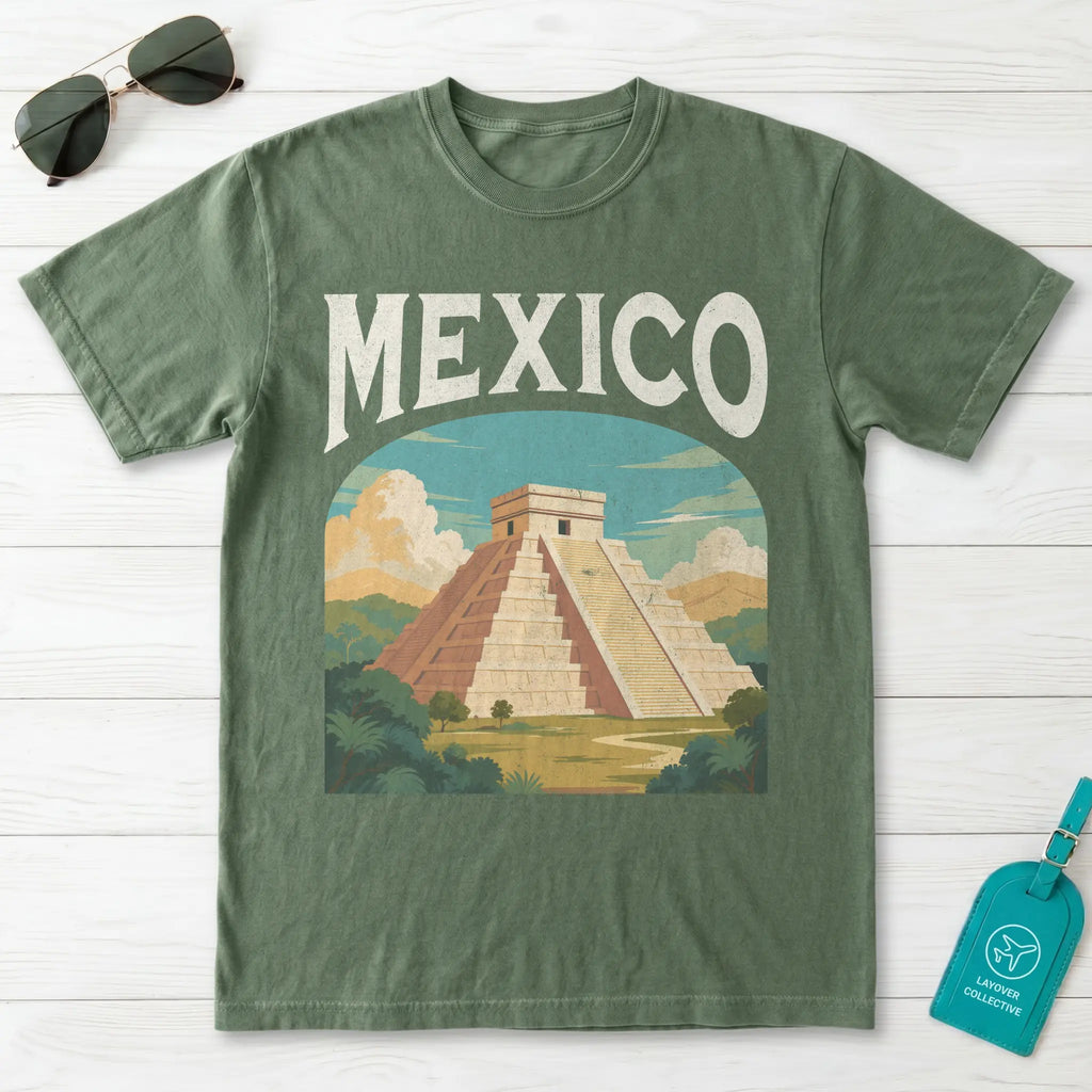 Mexico Vintage Travel Poster T-Shirt