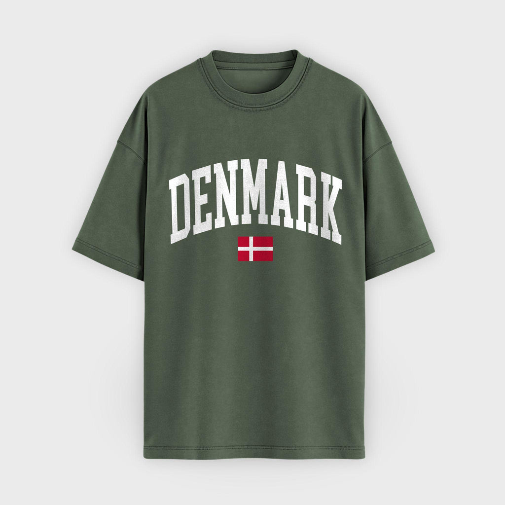 Denmark Collegiate Flag T-Shirt
