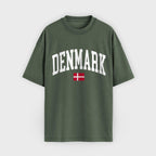 Denmark Collegiate Flag T-Shirt