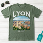 Lyon France Vintage Travel Poster T-Shirt