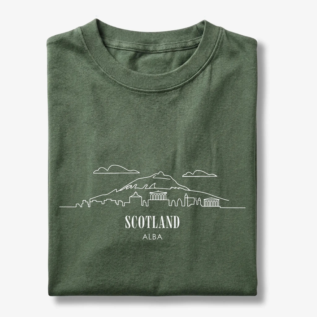 Scotland Alba Skyline Minimalist T-Shirt