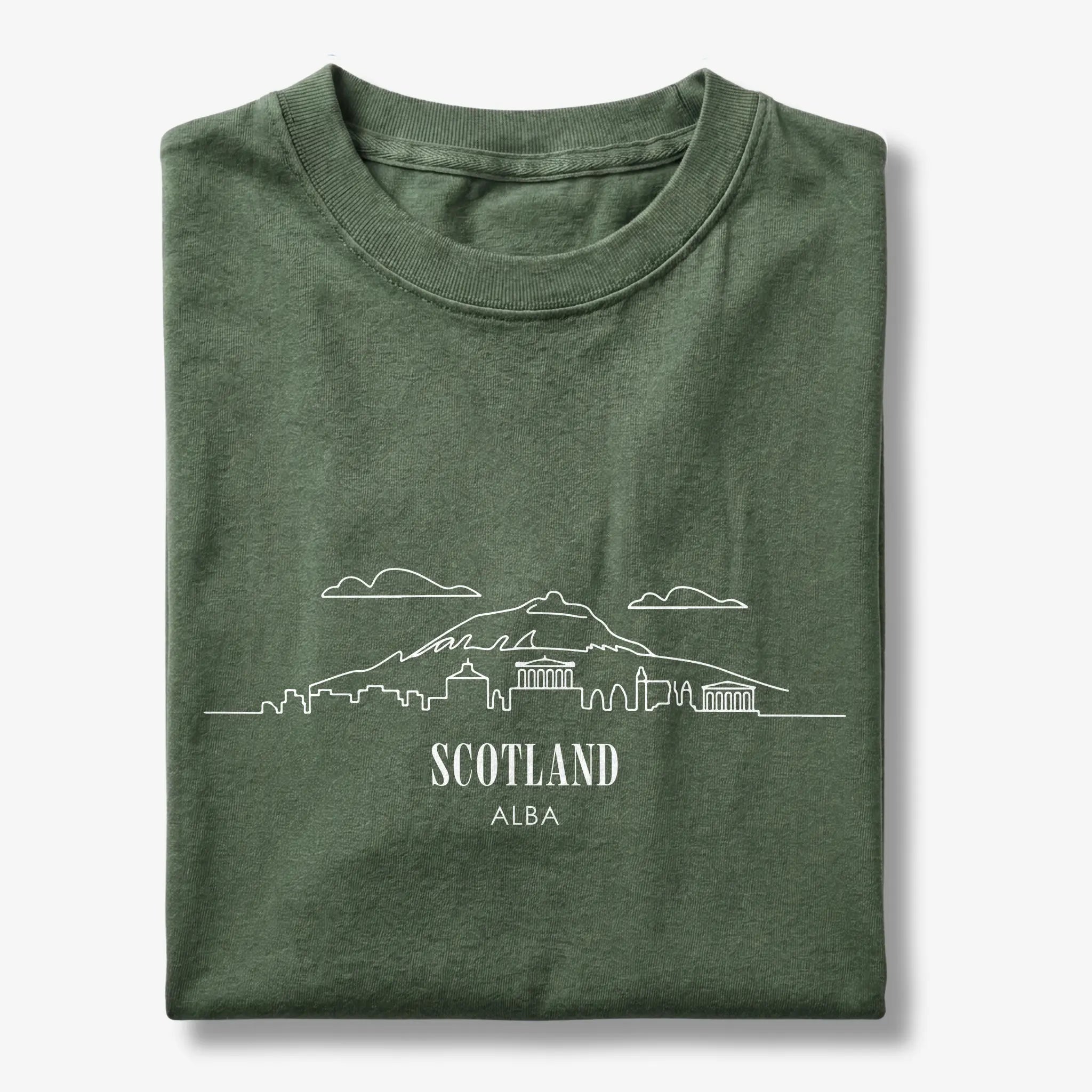 Scotland Alba Skyline Minimalist T-Shirt