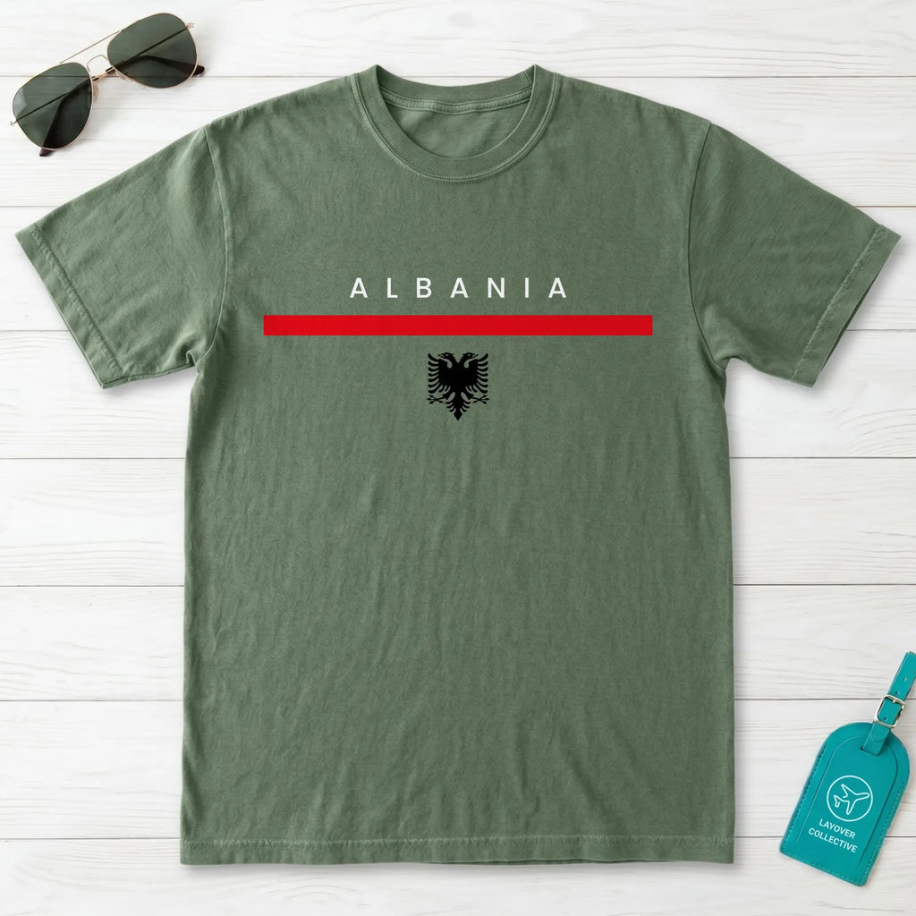 Albania Flagline T-Shirt