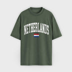 Netherlands Collegiate Flag T-Shirt