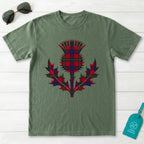 Tartan Thistle Scotland Graphic T-Shirt