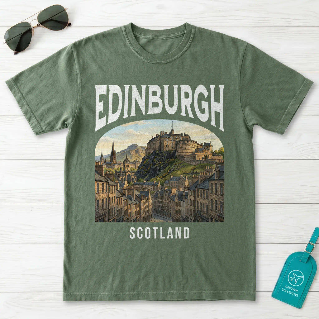 Edinburgh Vintage Poster Scotland T-Shirt