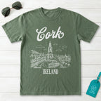 Cork Ireland Line Art T-Shirt
