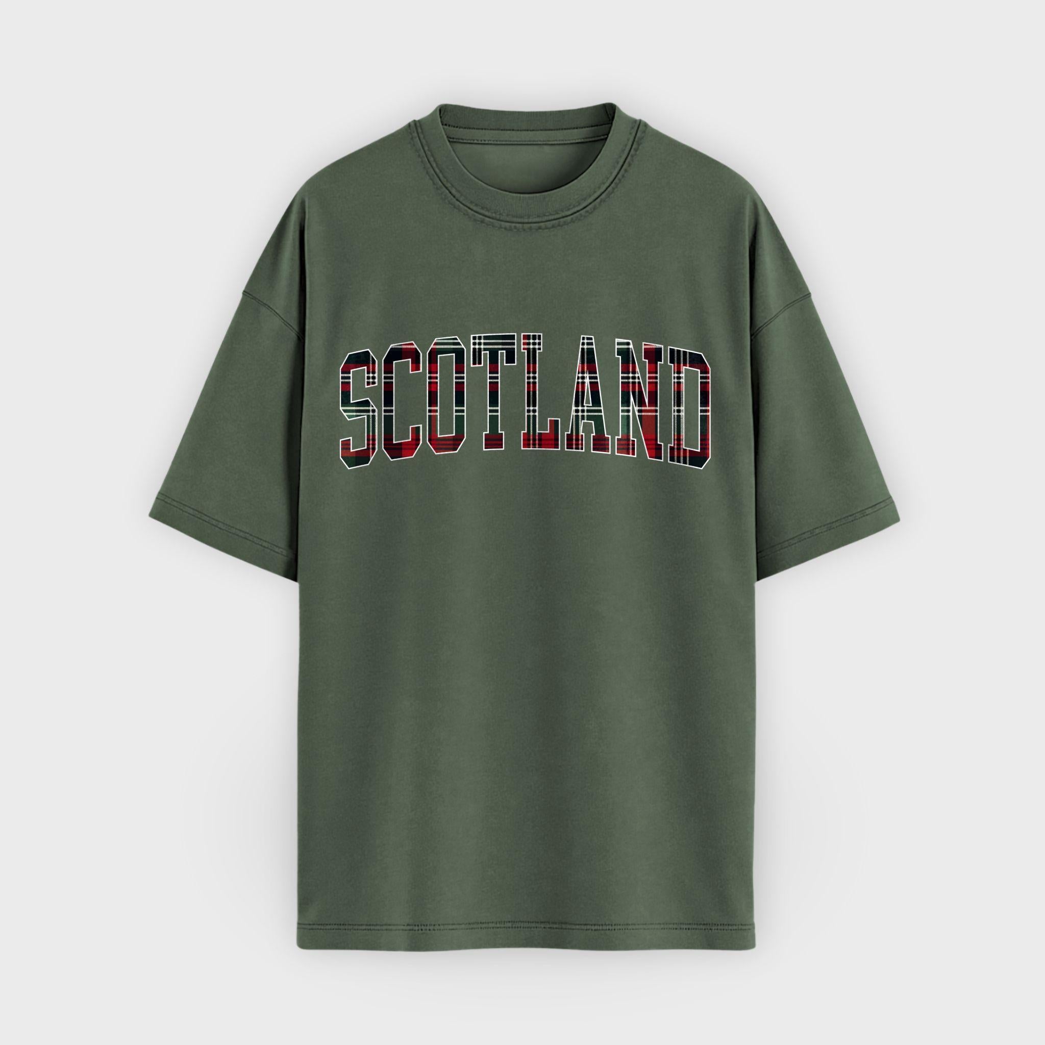 Scotland Tartan Letter T-Shirt