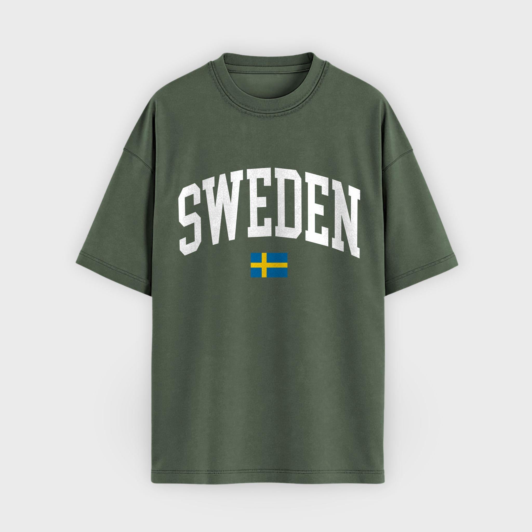 Sweden Collegiate Flag T-Shirt