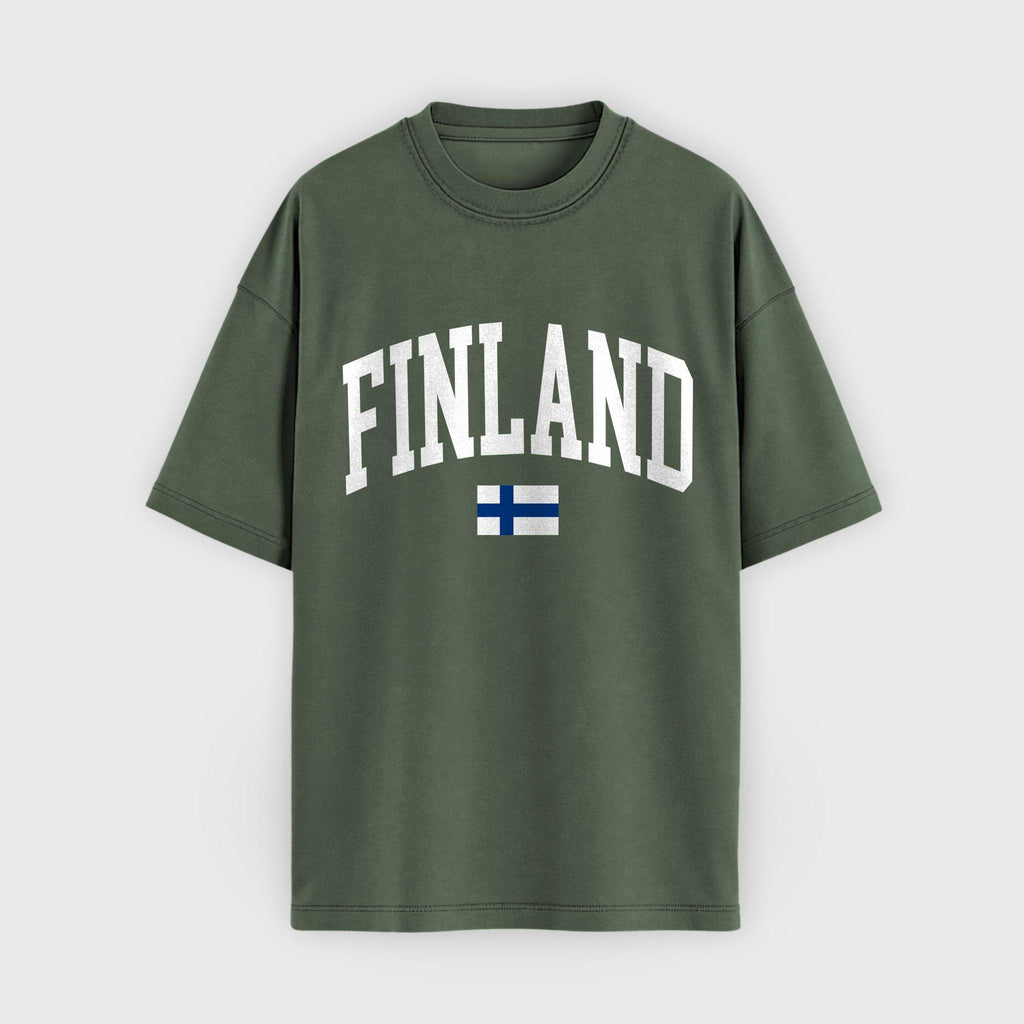 Finland Collegiate Flag T-Shirt