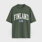 Finland Collegiate Flag T-Shirt