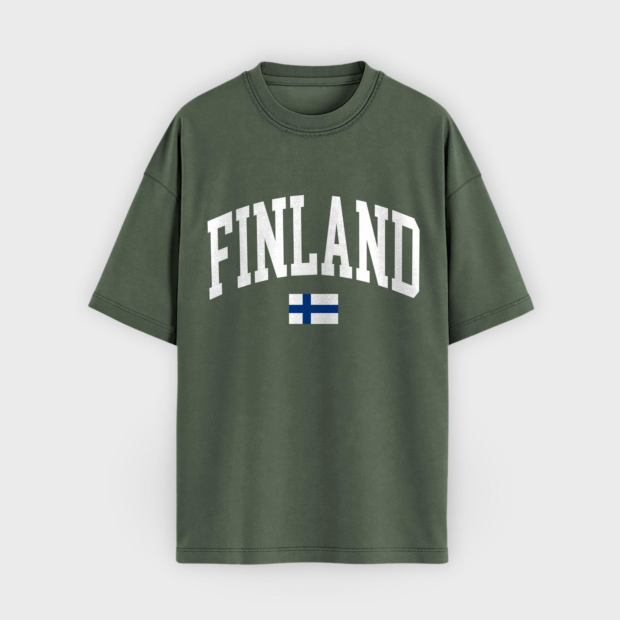 Finland Collegiate Flag T-Shirt