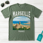 Marseille France Vintage Travel Poster T-Shirt