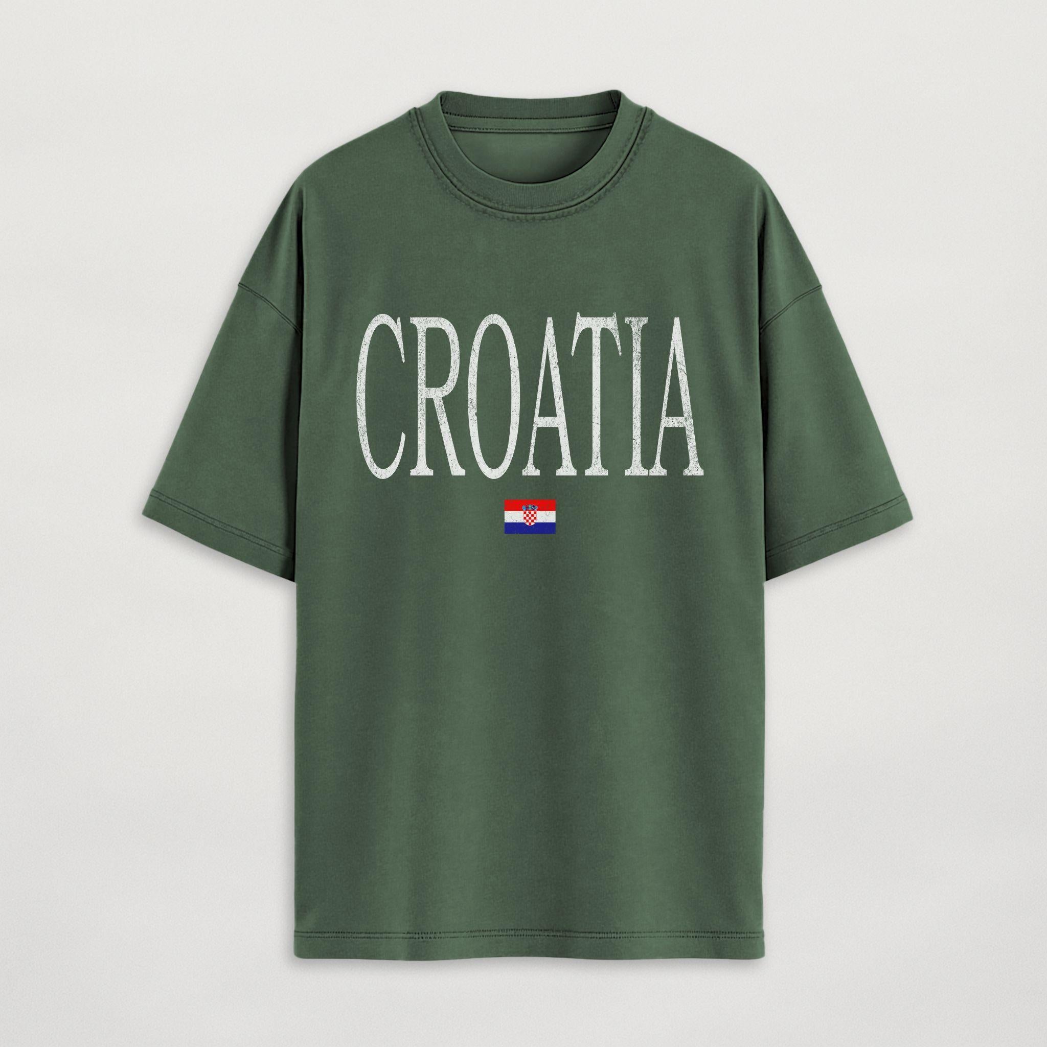 Distressed Croatia T-Shirt