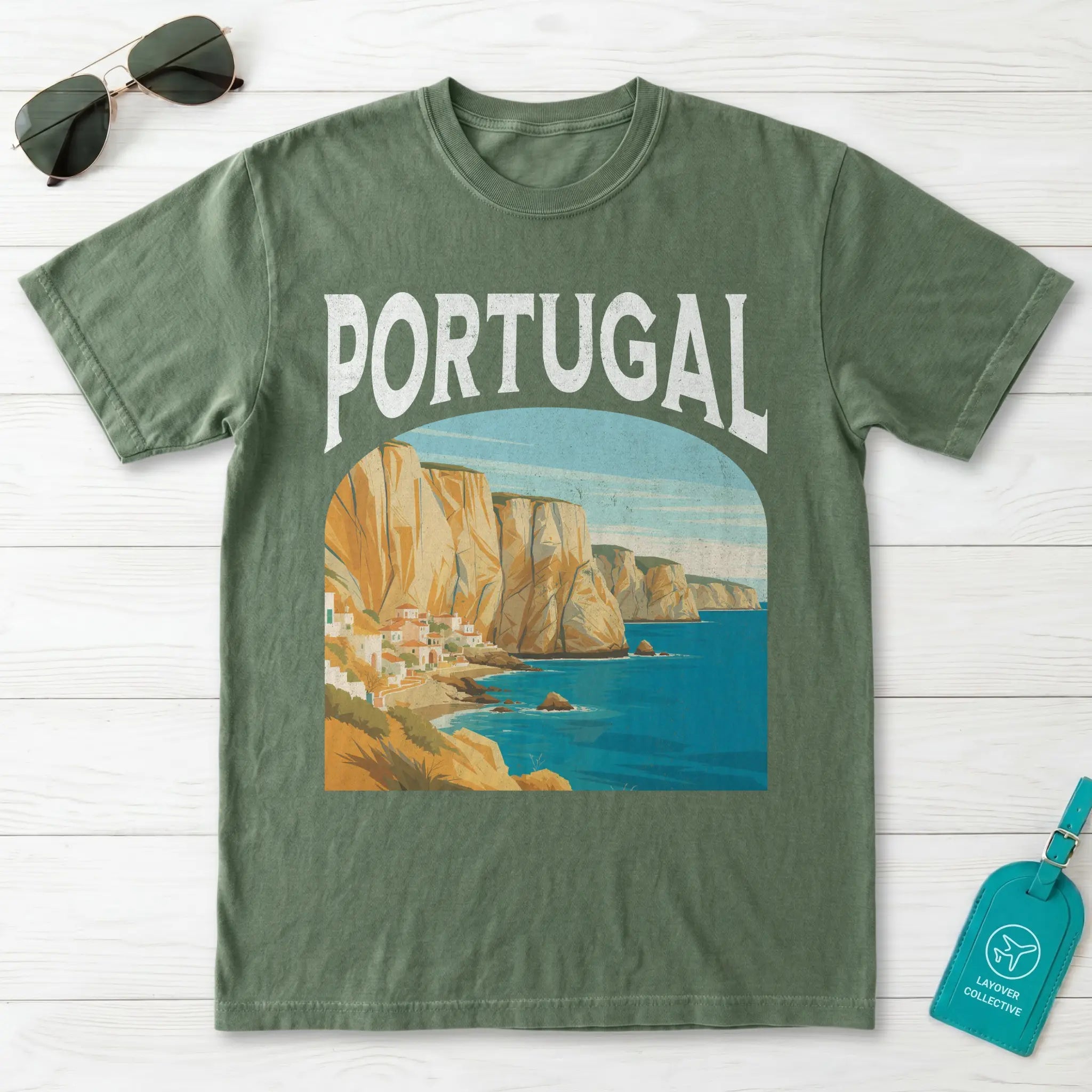 Portugal Vintage Travel Poster T-Shirt