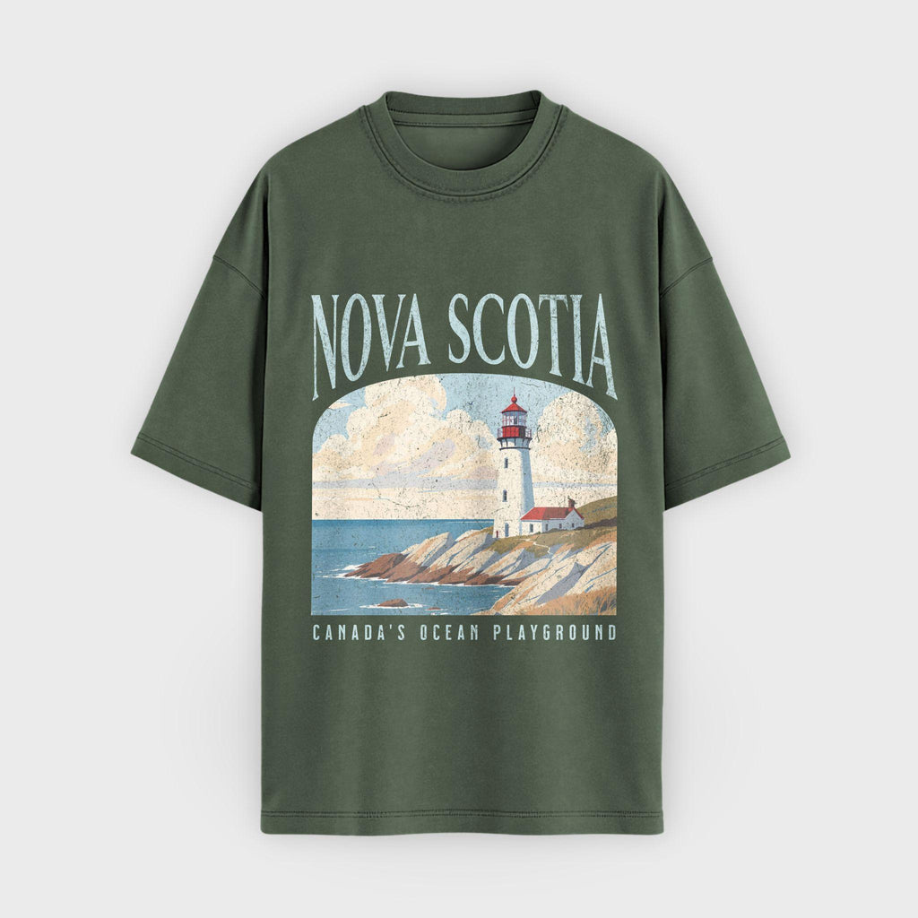 Nova Scotia Lighthouse Graphic T-Shirt
