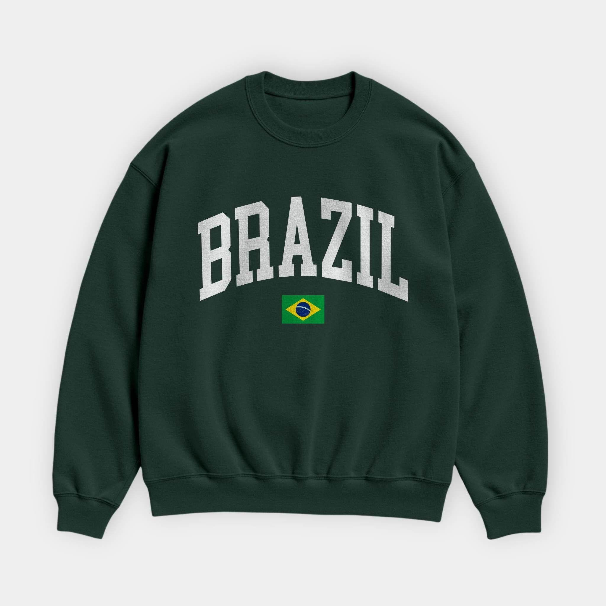 Brazil Collegiate Flag Sweatshirt