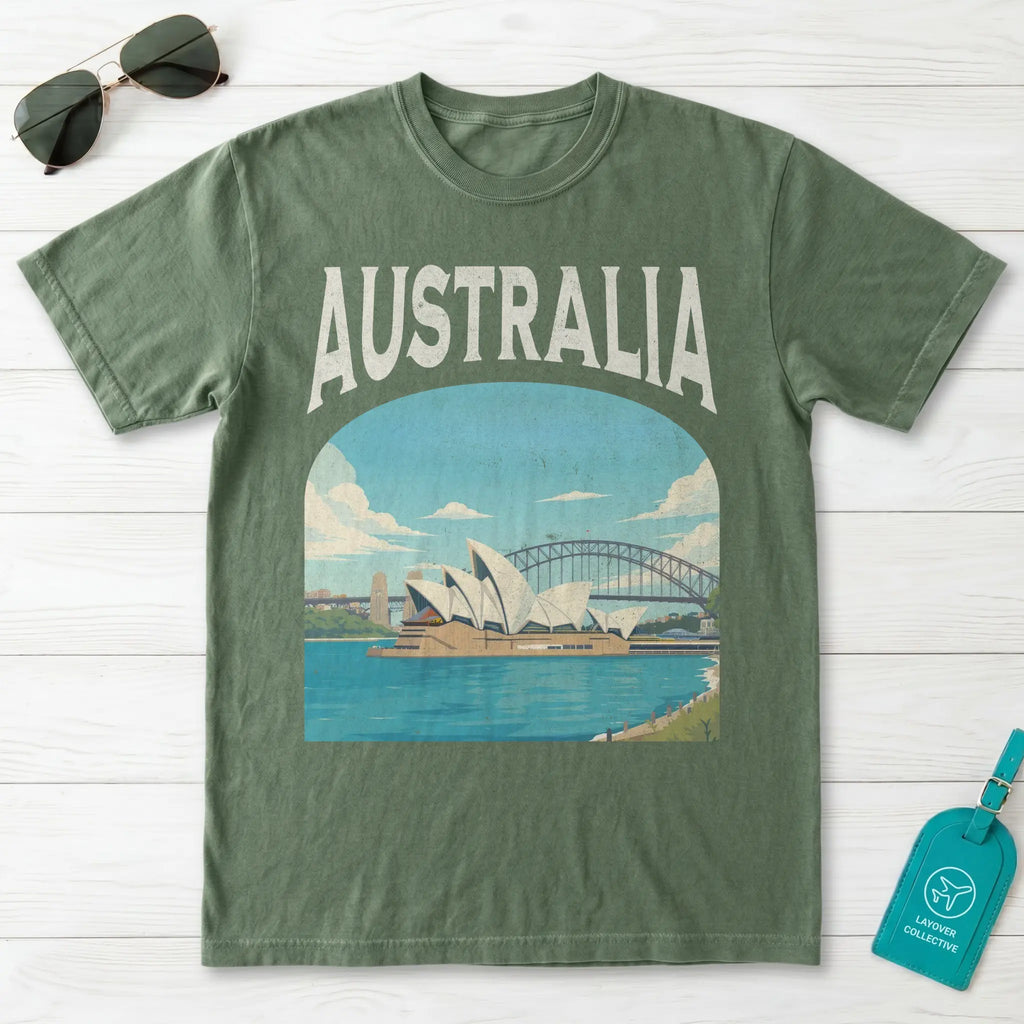 Australia Vintage Travel Poster T-Shirt