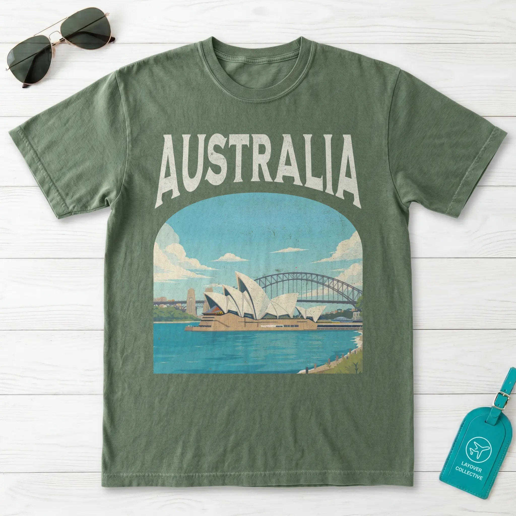 Australia Vintage Travel Poster T-Shirt