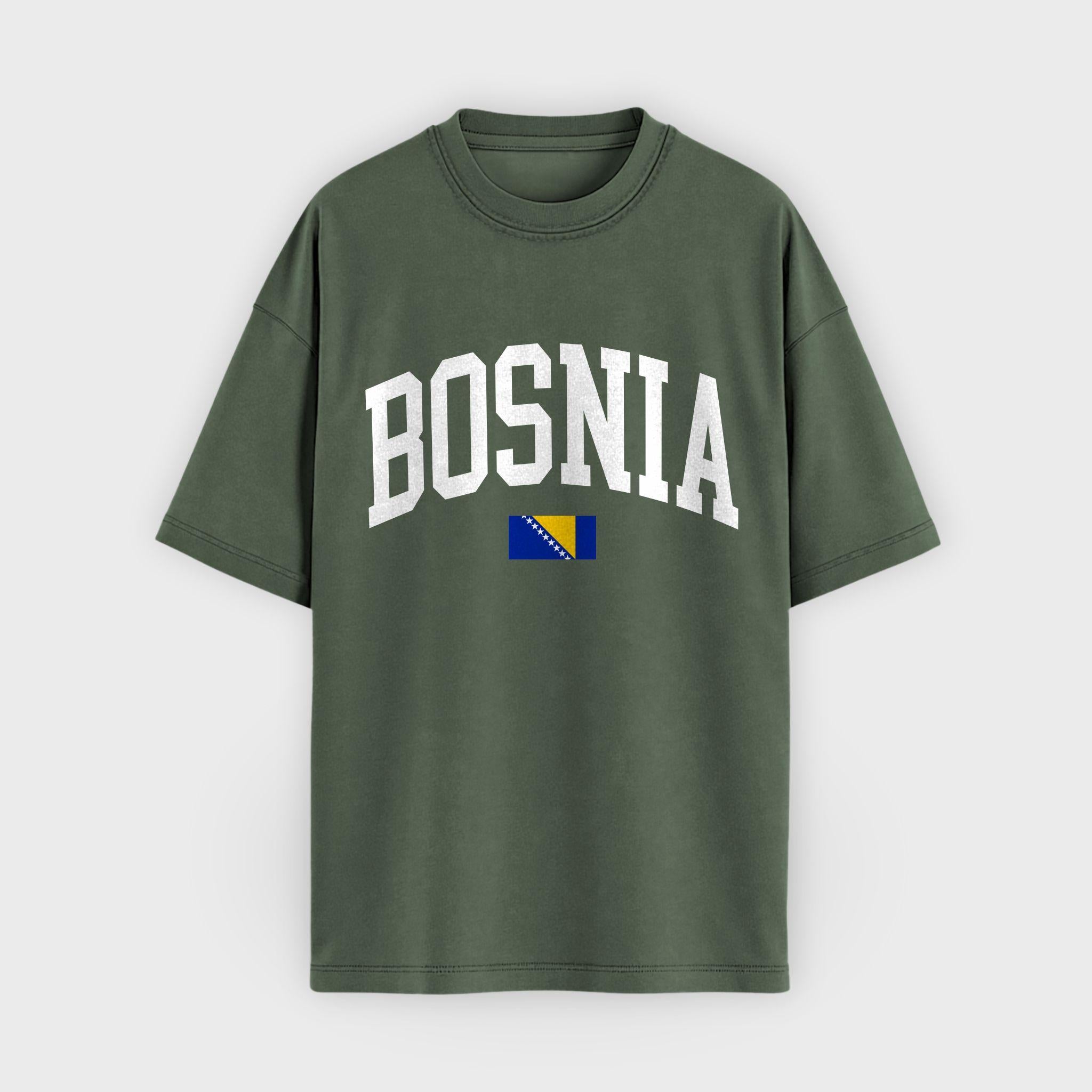 Bosnia Collegiate Flag T-Shirt