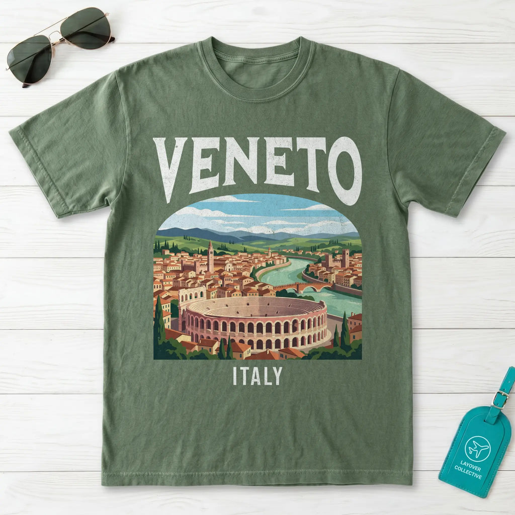 Veneto Italy Vintage Travel Poster T-Shirt