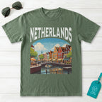 Netherlands Vintage Travel Poster T-Shirt
