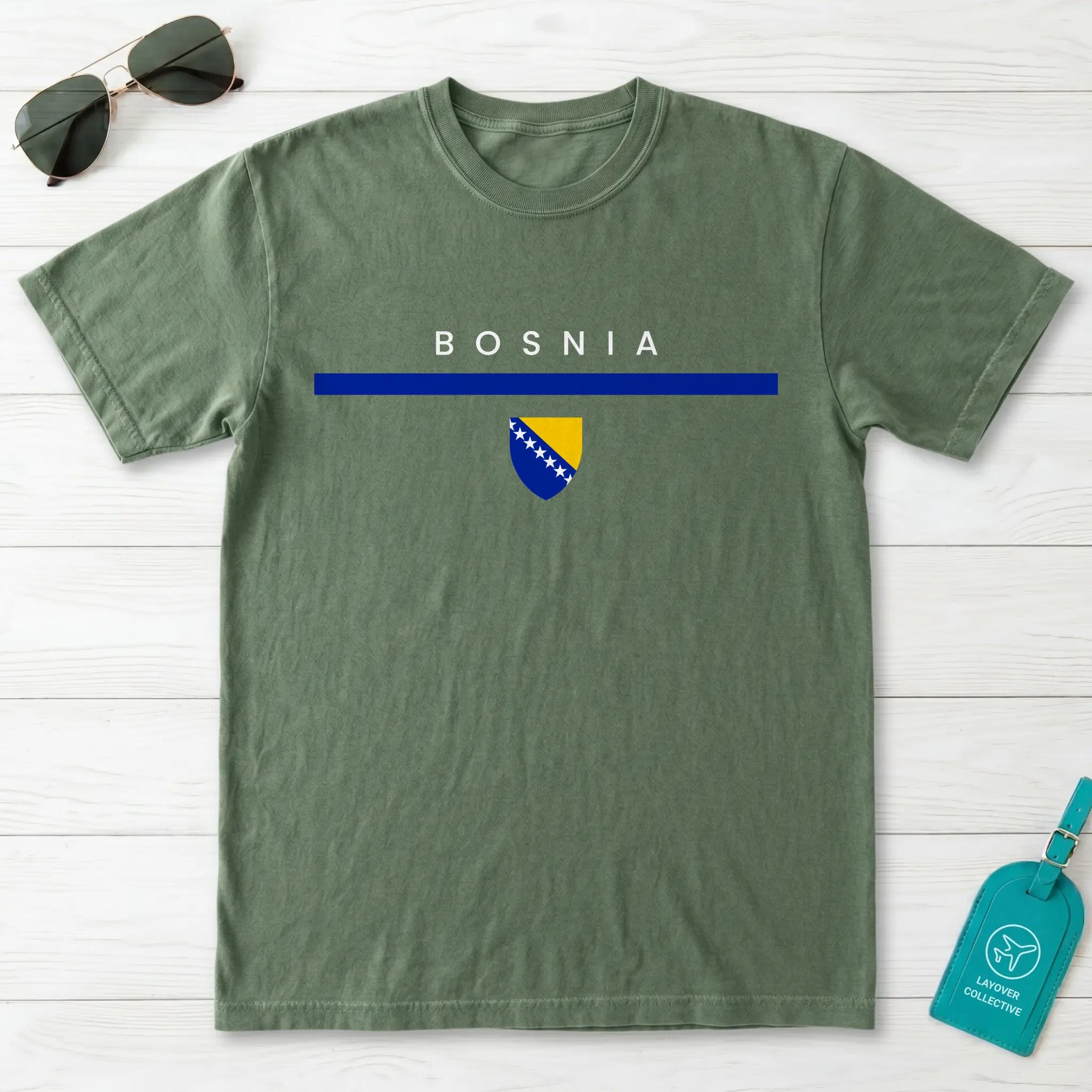 Bosnia Flagline T-Shirt
