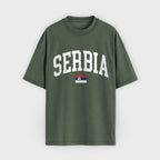 Serbia Collegiate Flag T-Shirt