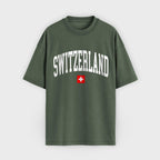 Switzerland Collegiate Flag T-Shirt
