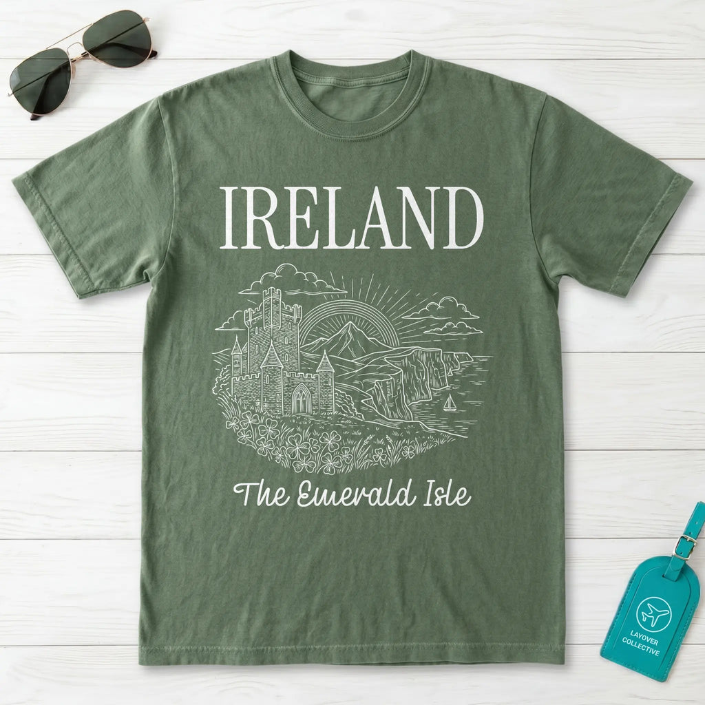 Ireland Emerald Isle Castle T-Shirt