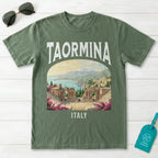 Taormina Italy Vintage Travel Poster T-Shirt