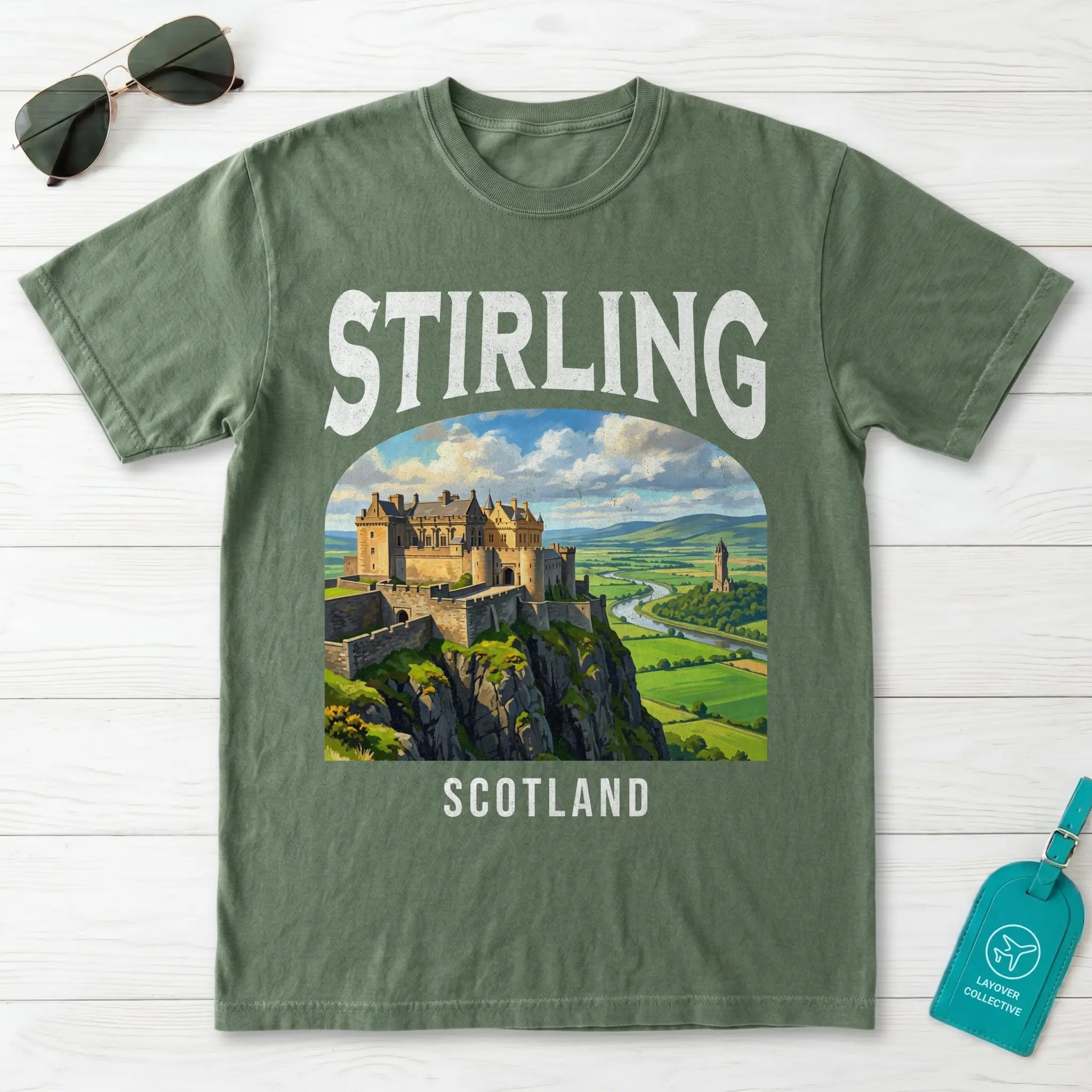 Stirling Vintage Poster Scotland T-Shirt