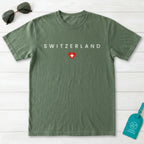 Switzerland Minimal Flag T-Shirt