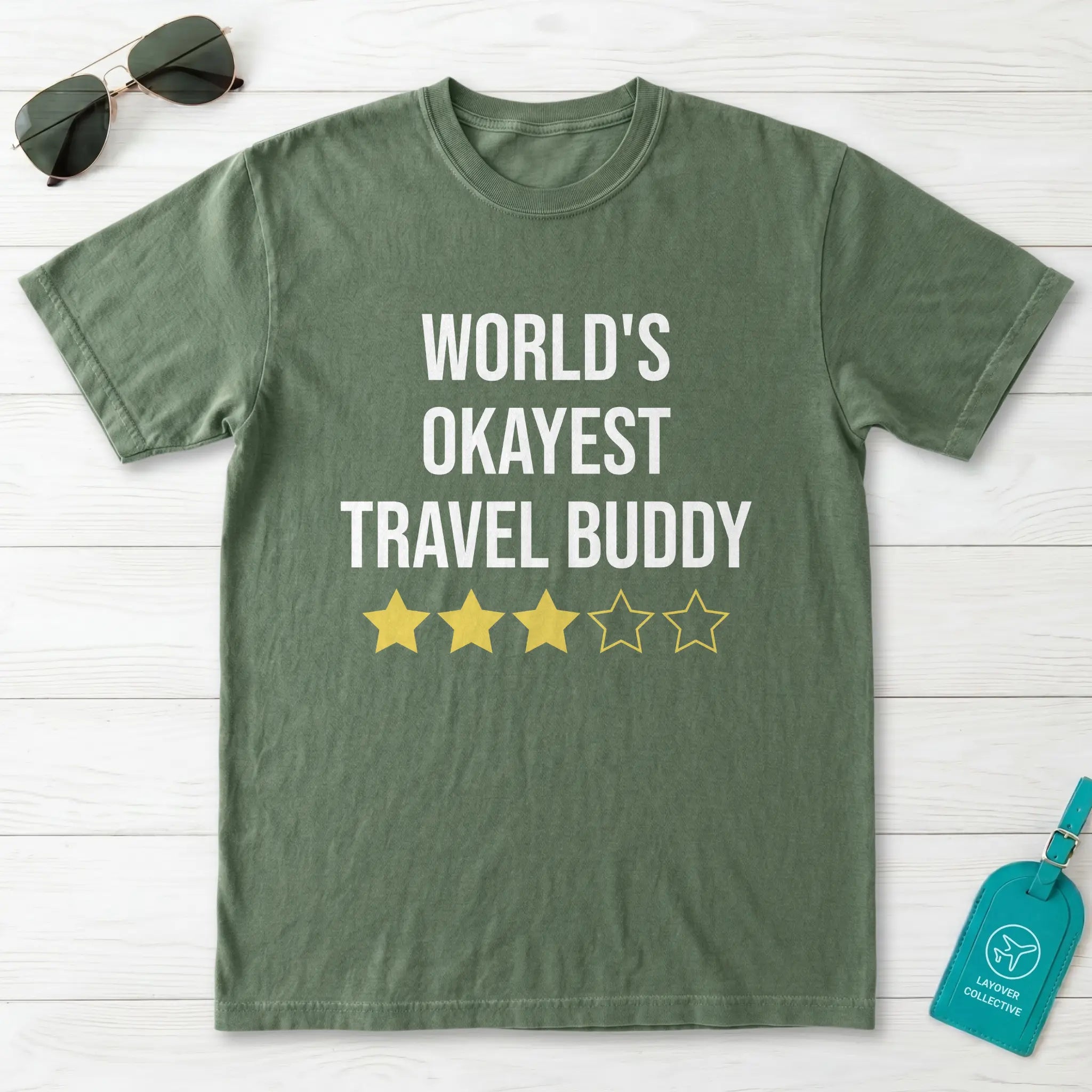 World Okayest Travel Buddy T-Shirt