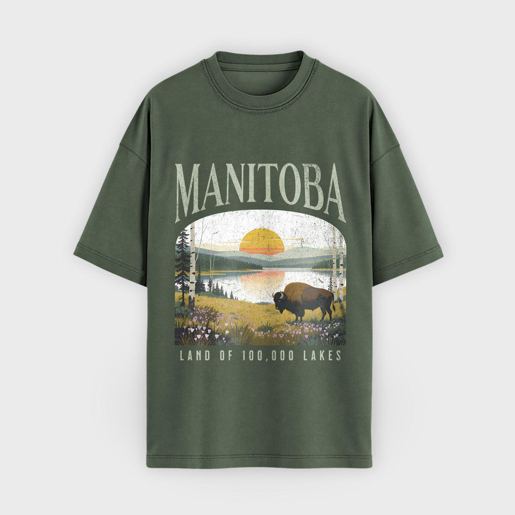 Manitoba Lakes & Bison T-Shirt