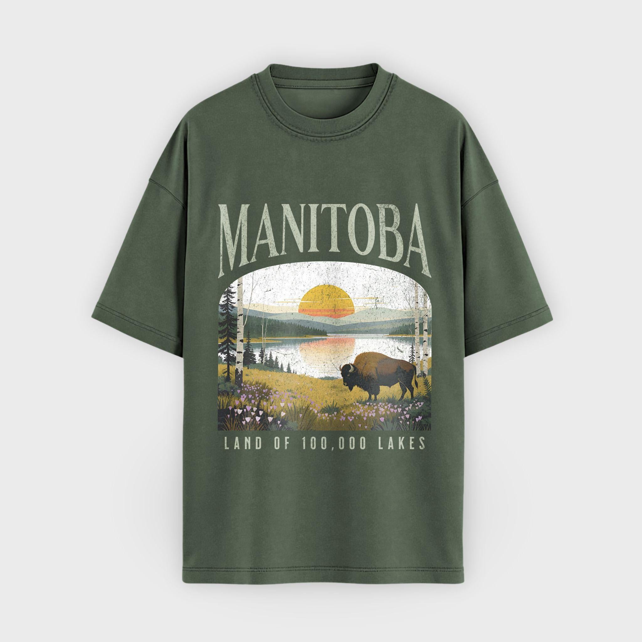 Manitoba Lakes & Bison T-Shirt
