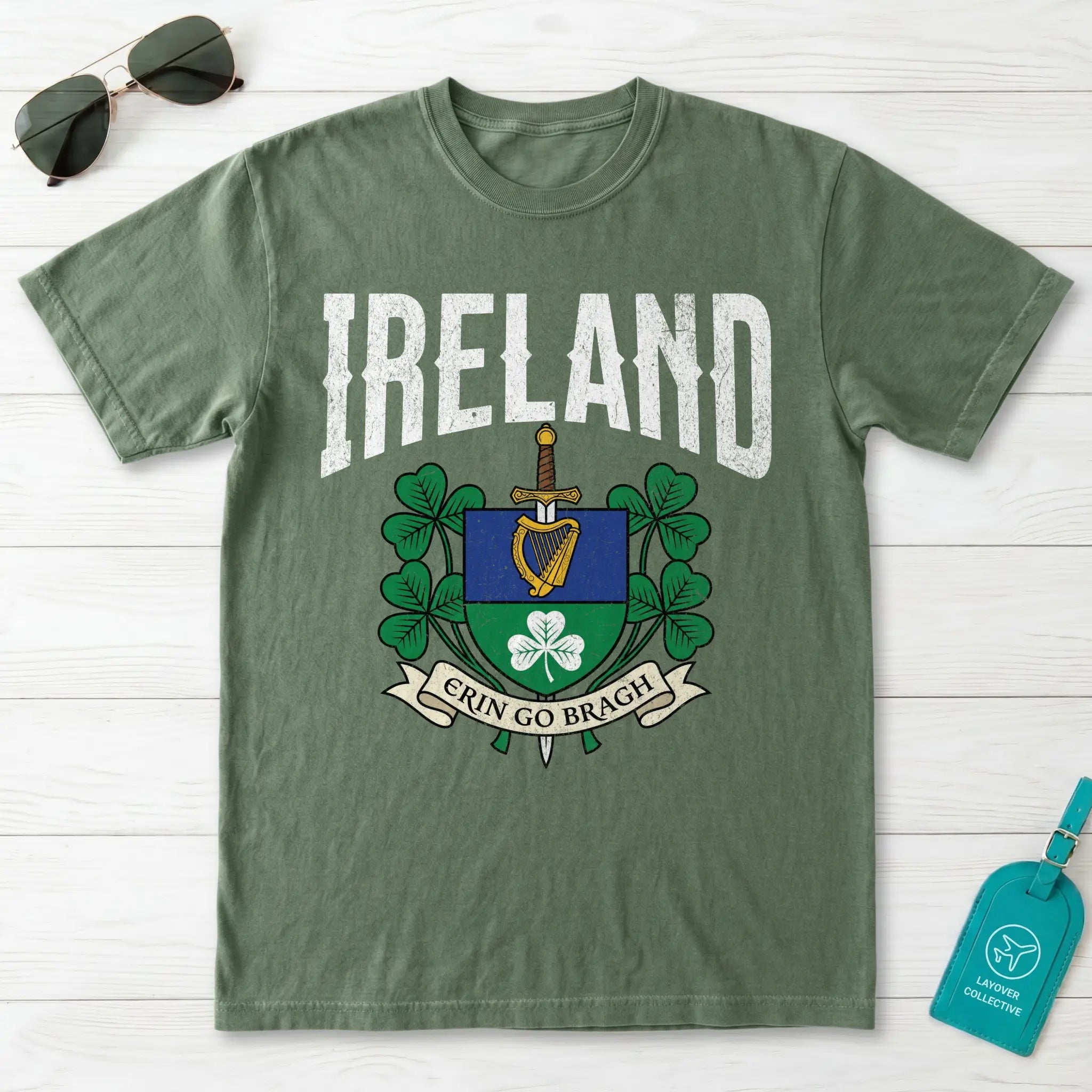 Ireland Erin Go Bragh Crest T-Shirt