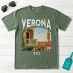Verona Italy Vintage Travel Poster T-Shirt