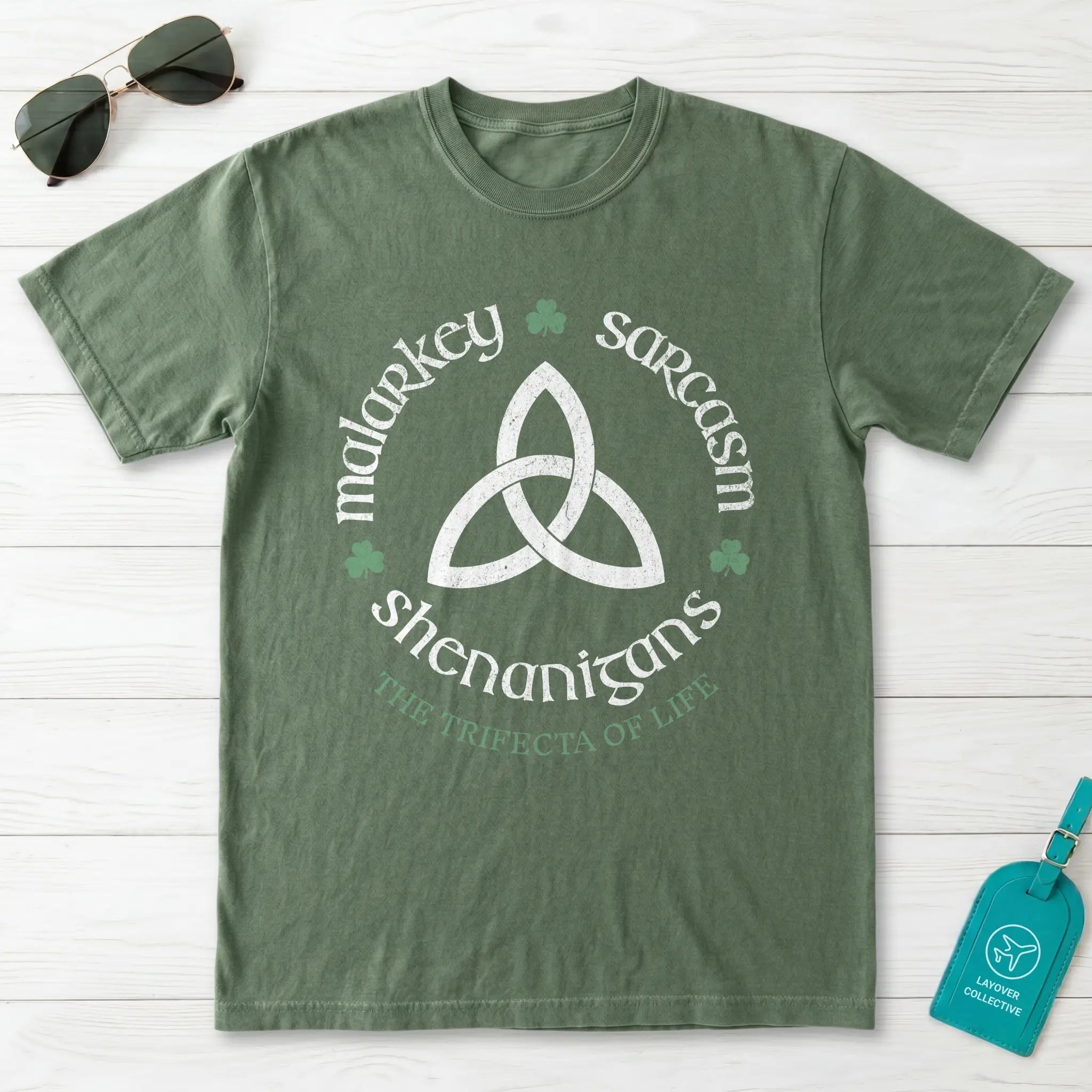 Malarkey Sarcasm Shenanigans Trinity Knot T-Shirt