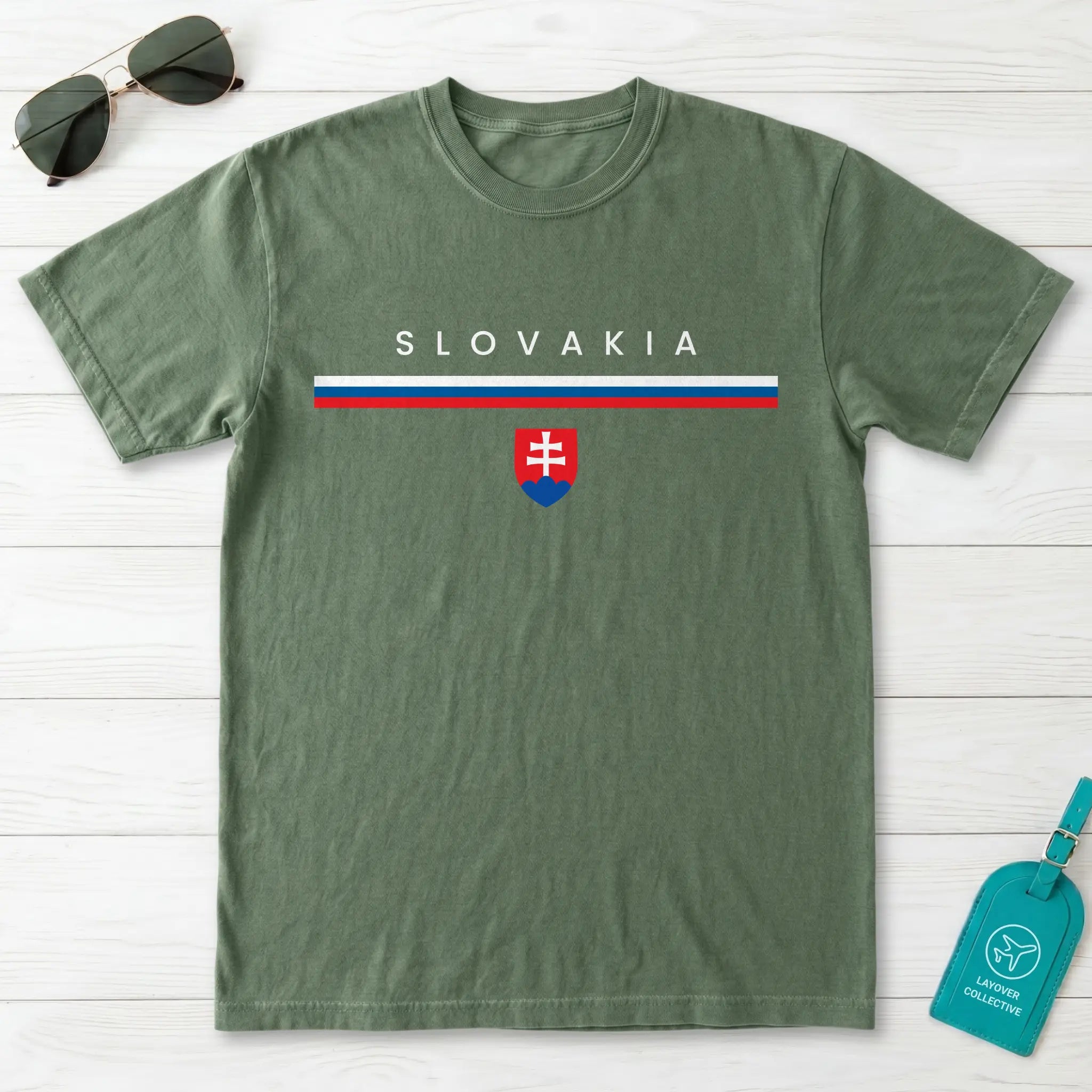 Slovakia Flagline T-Shirt