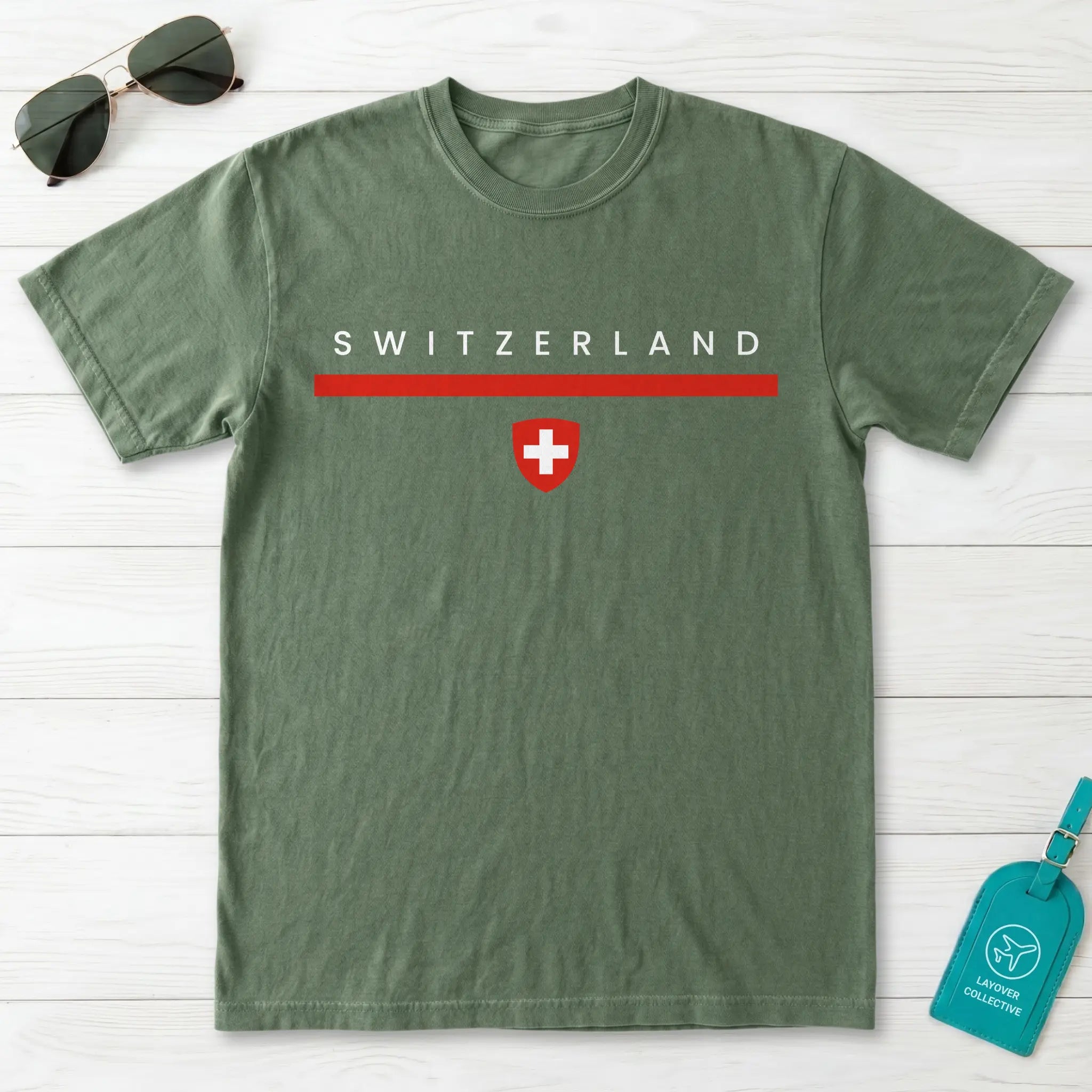 Switzerland Flagline T-Shirt