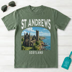 St Andrews Vintage Poster Scotland T-Shirt