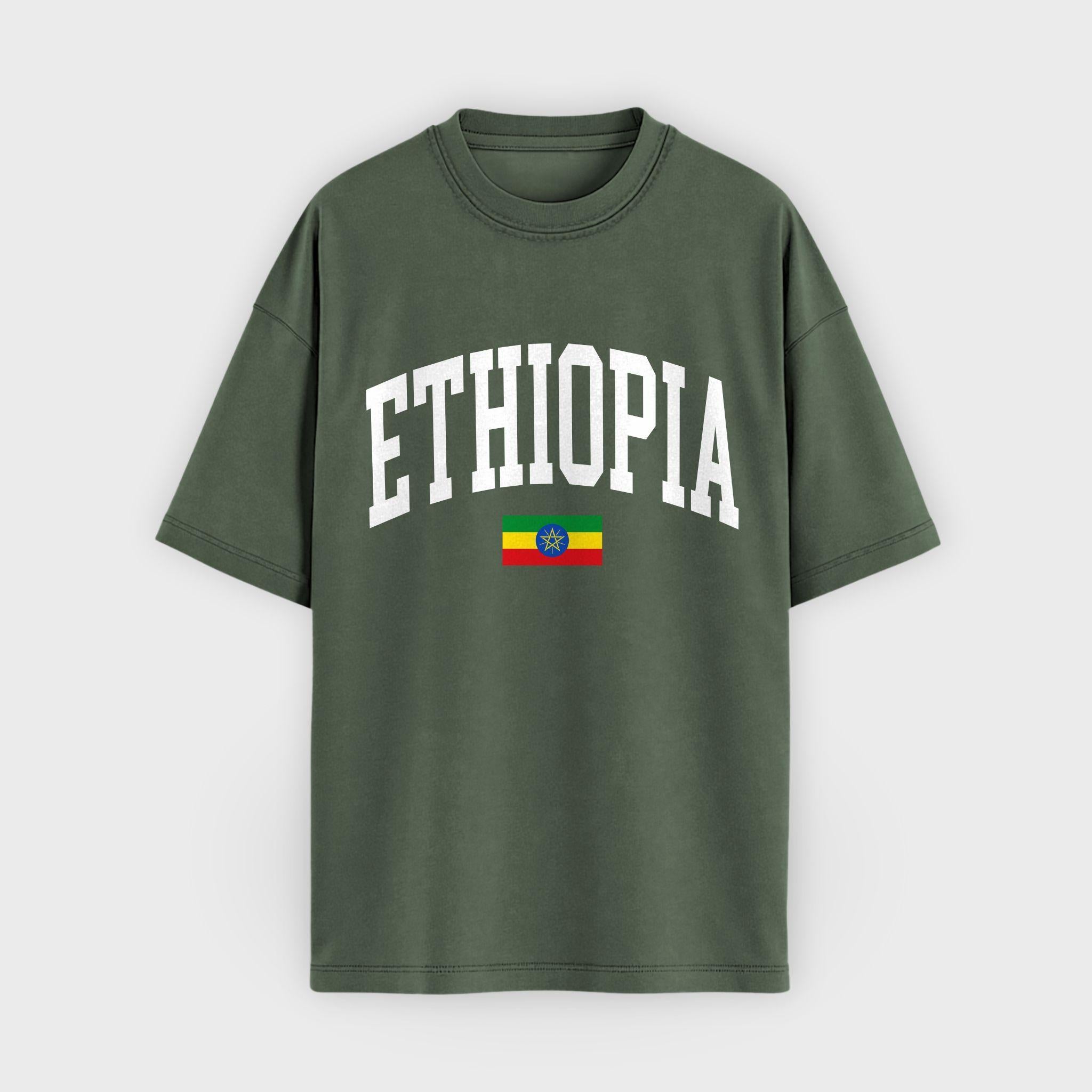 Ethiopia Collegiate Flag T-Shirt